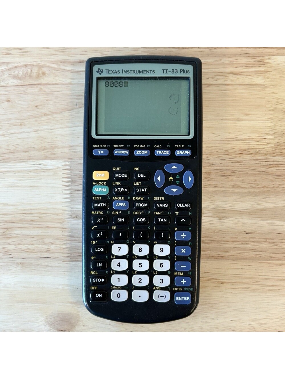 Texas Instruments TI-83 Plus Graphing Calculator - Black TESTED WORKS